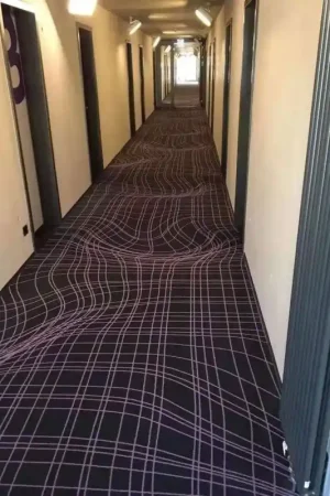 Top Vente Revêtement sol trompe l'oeil 3D pour couloir, stand - Bosses et trous dans le sol