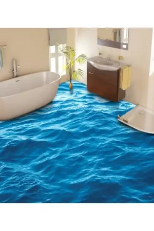 Commander Maintenant Revêtement de sol trompe l'œil effet 3D - La surface de l'océan
