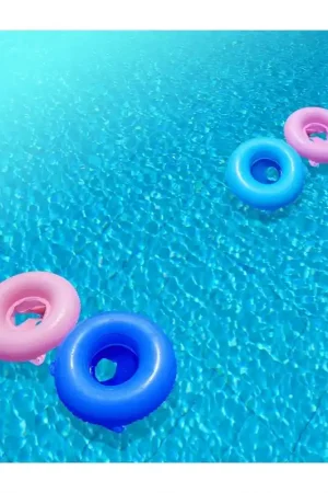 Artisanat Revêtement de sol trompe l'œil 3D -Les bouées sur la piscine