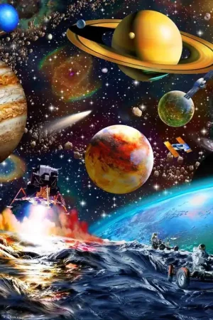 Acheter Direct Papier Peint Panoramique Asteroid Mission
