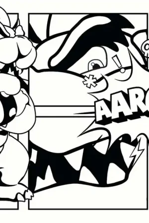 Achat Immédiat Papier Peint Panoramique Monsterkracht dans les scènes de bande dessinée
