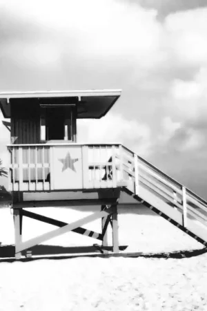 Nouvelle Collection Papier Peint Panoramique Beach Watch Black & White