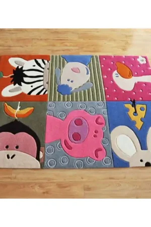 Acheter Direct Tapis ludique chambre bébé, enfant - Mes animaux préférés