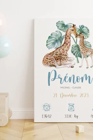 Meilleur Choix Tableau toile de naissance - Girafes