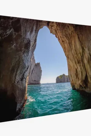 Achat Immédiat Tableau toile - Grotte en mer