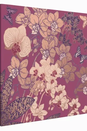 Acheter Direct Tableau toile Carré - Fleurs