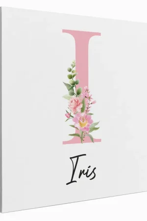Vente Flash Tableau Toile Monogramme Carré - Lettre I